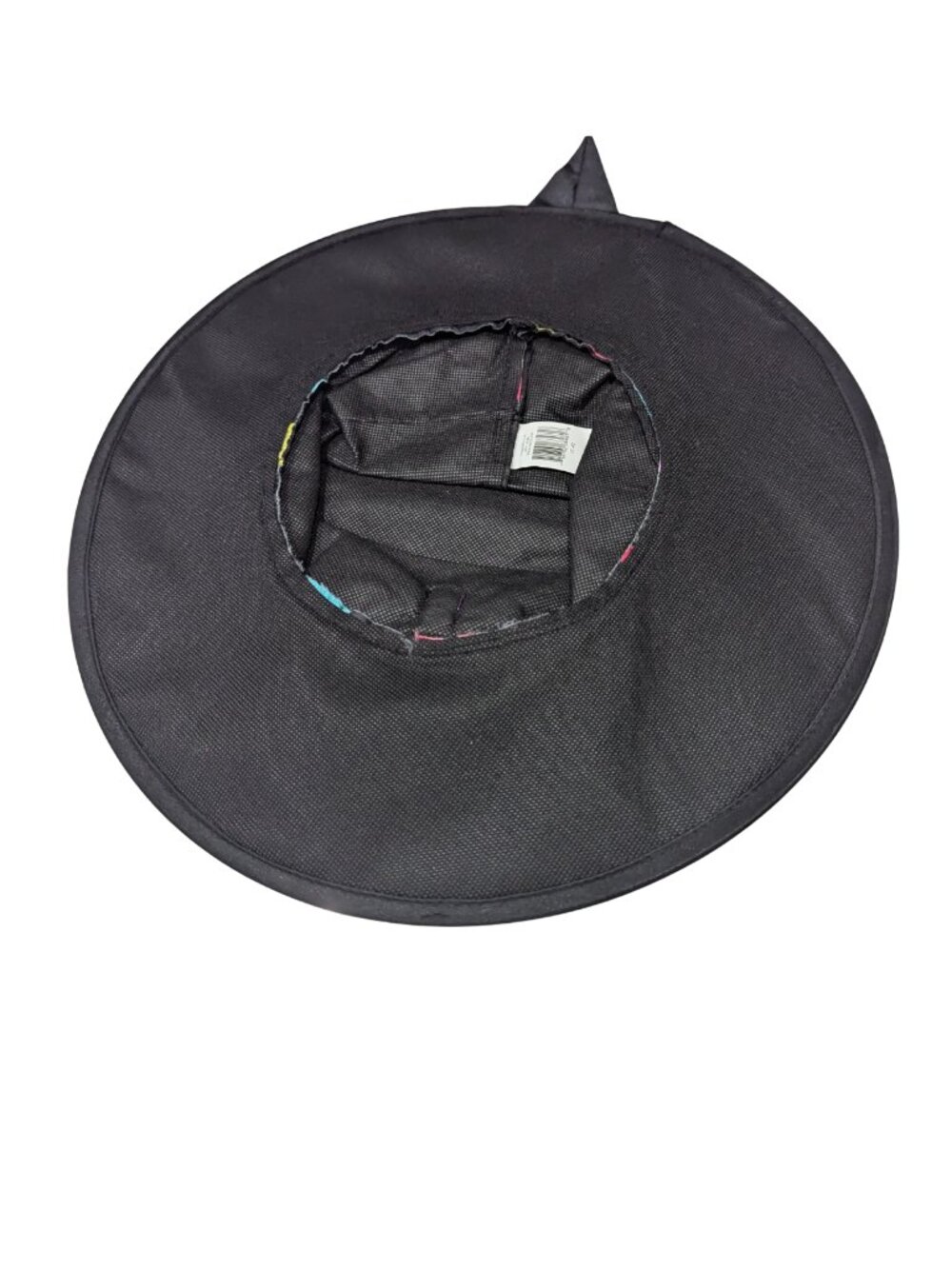 Girls’ Witch Hat 3T–4T Black Polka Dot Purple Glitter Bow Halloween - Picture 5 of 6